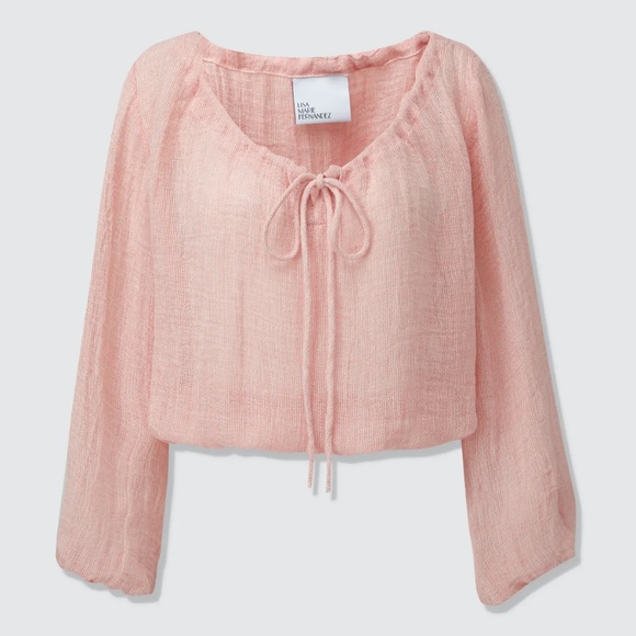 Lisa Marie Fernandez Peasant Blouse - Picture 1 of 4